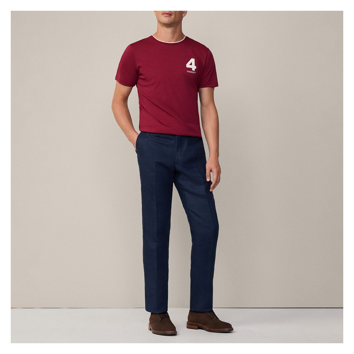 Red Heritage Number Cotton T-Shirt main product photo