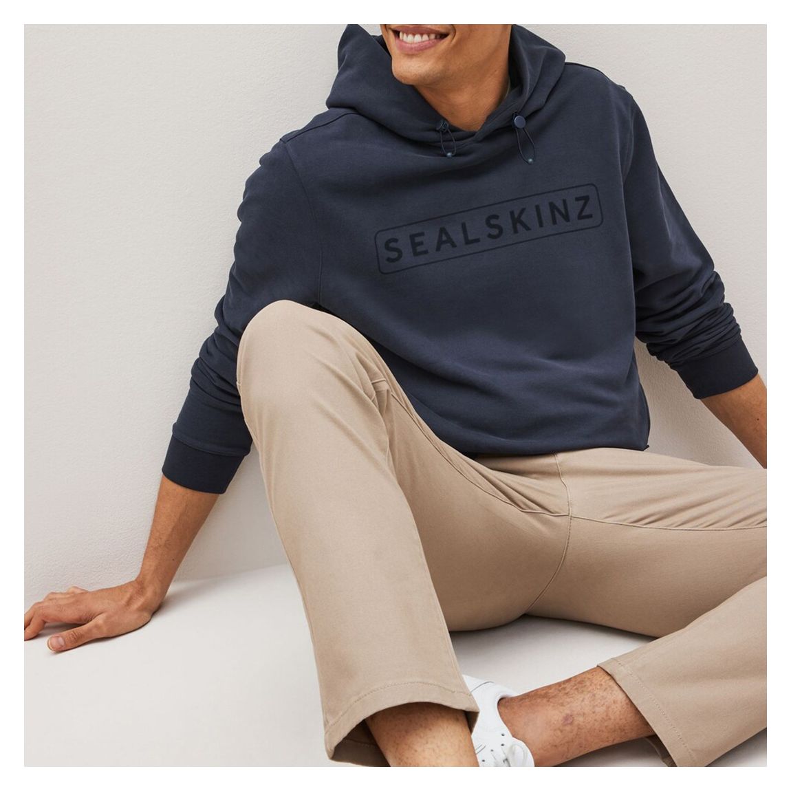 Navy Knapton Water Repellent Hoodie main product photo