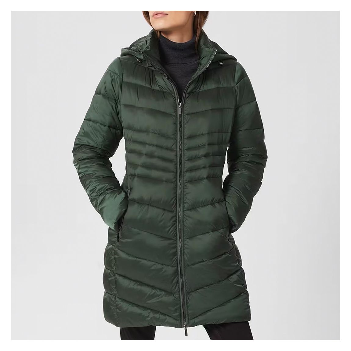 Dark Green Nessie Puffer Coat main product photo