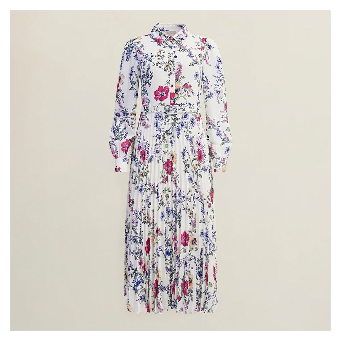 Ivory Bertie Floral Belted Dress main product photo
