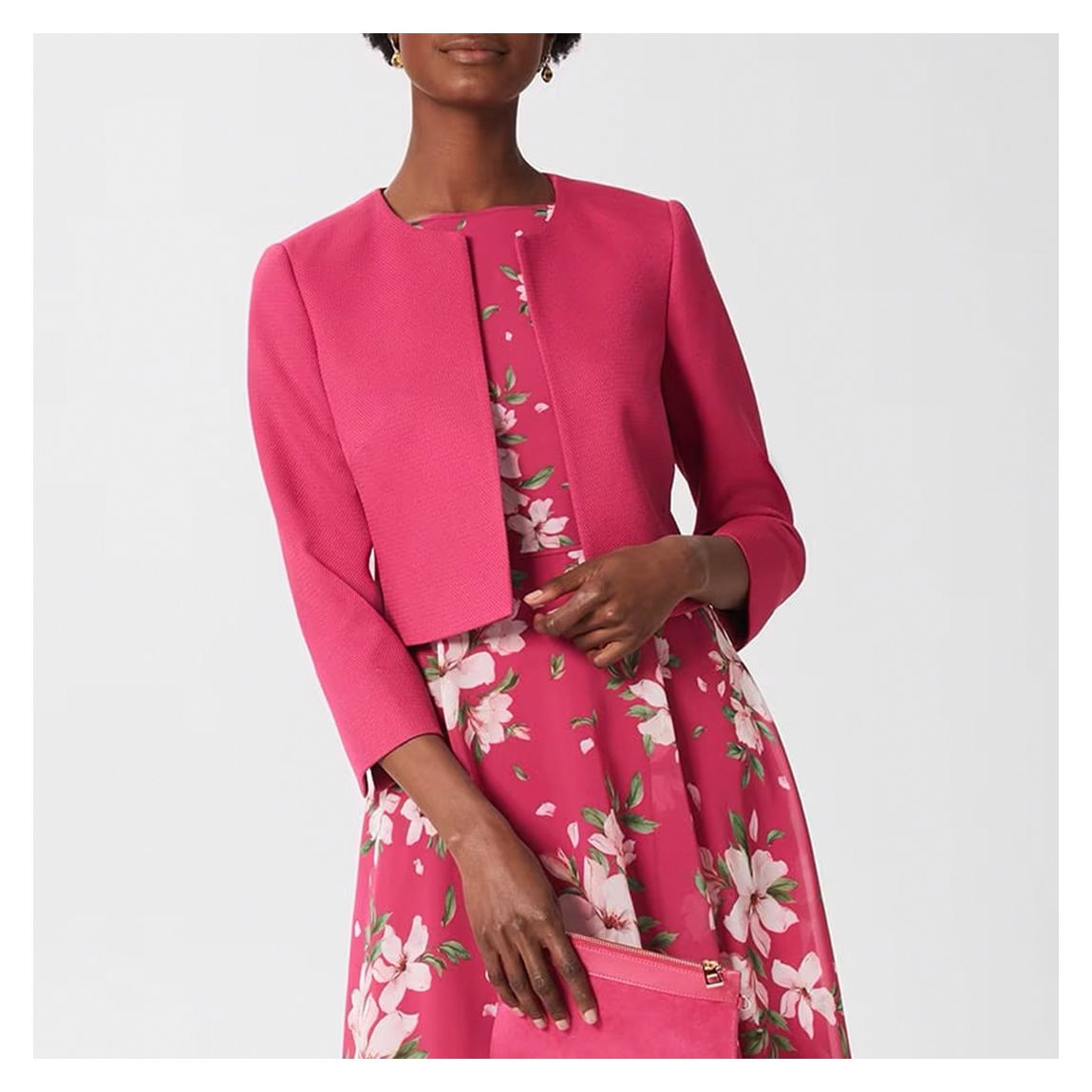 Fuchsia Cropped Jacket main product photo