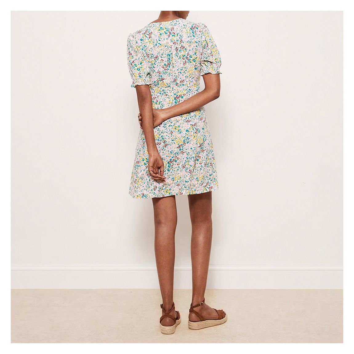 Ivory Farley Floral Mini Dress main product photo