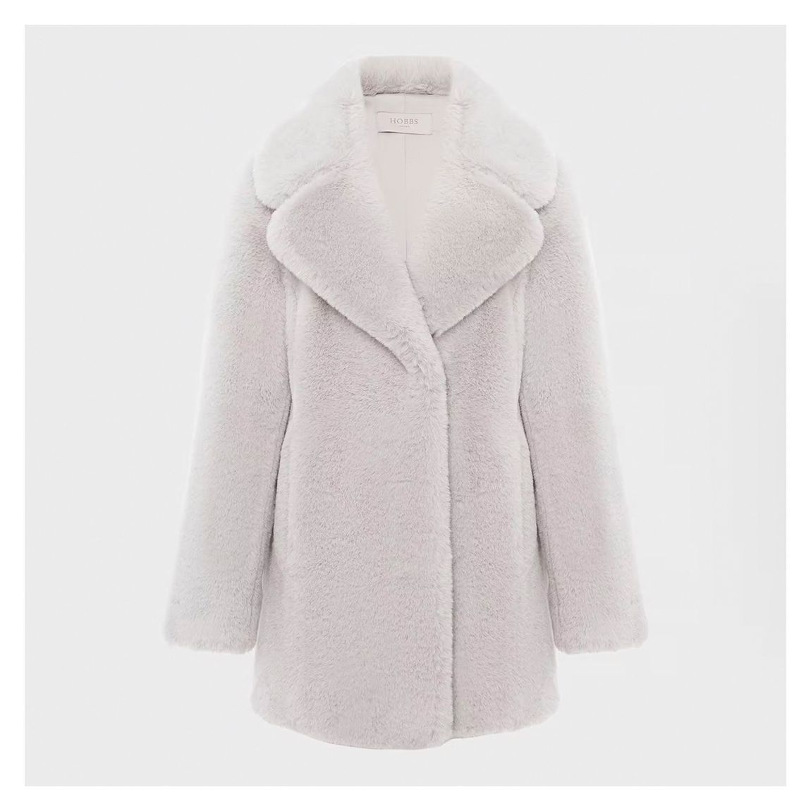 Grey Bethany Faux Fur Coat main product photo