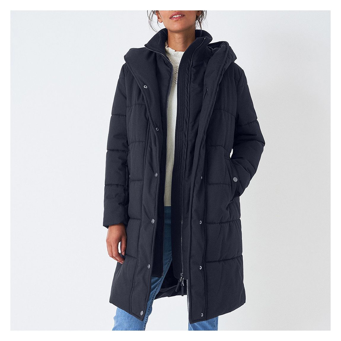 Navy Heavy Padded Coat main product photo