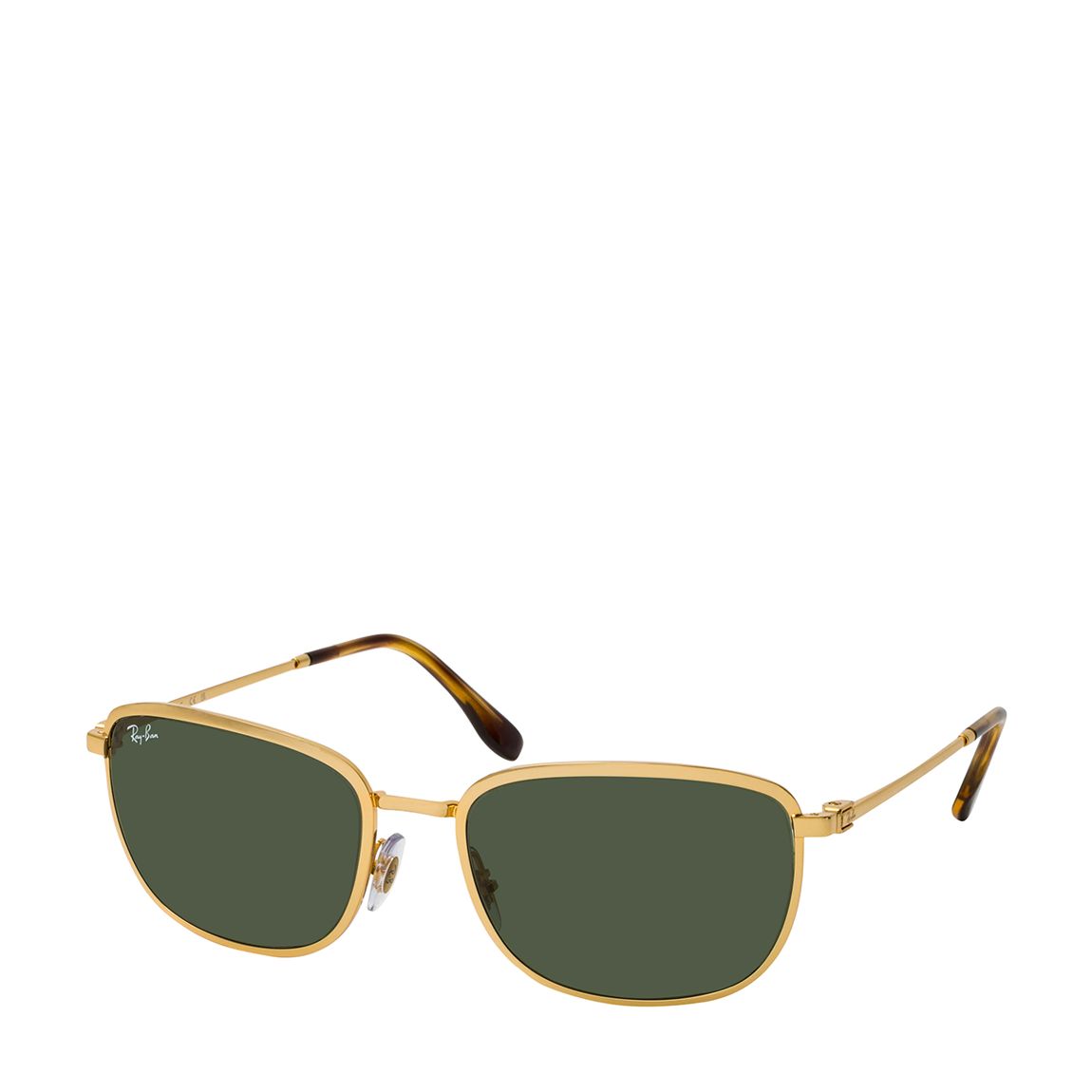 Gold Green Square Sunglasses 57mm main product photo
