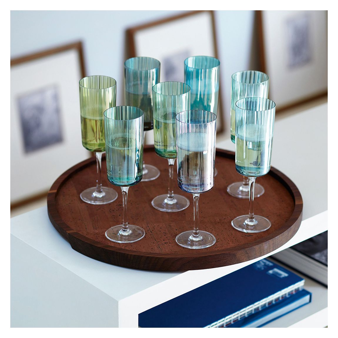 Set of 4 Jade Gems Champagne Flute 210ml main product photo