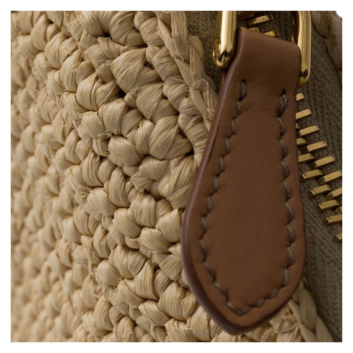 Tan Raffia Crossbody Bag main product photo