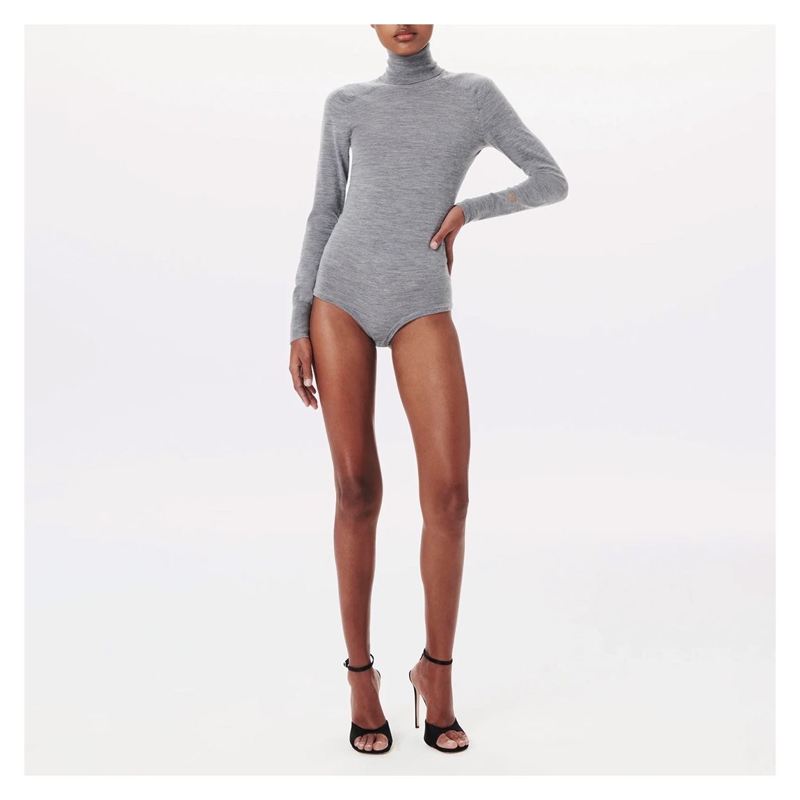 Grey Wool Poloneck Body main product photo