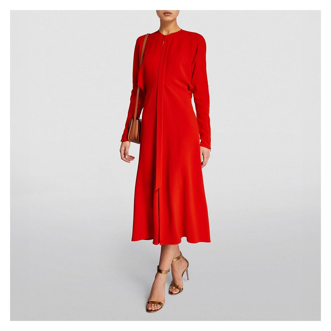 Red Dolman Midi Dress main product photo