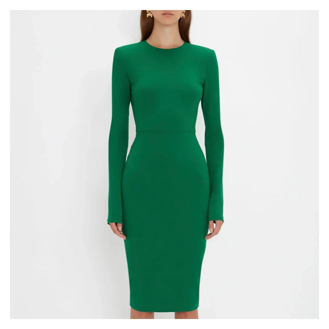 Green Wool Blend Dress main product photo