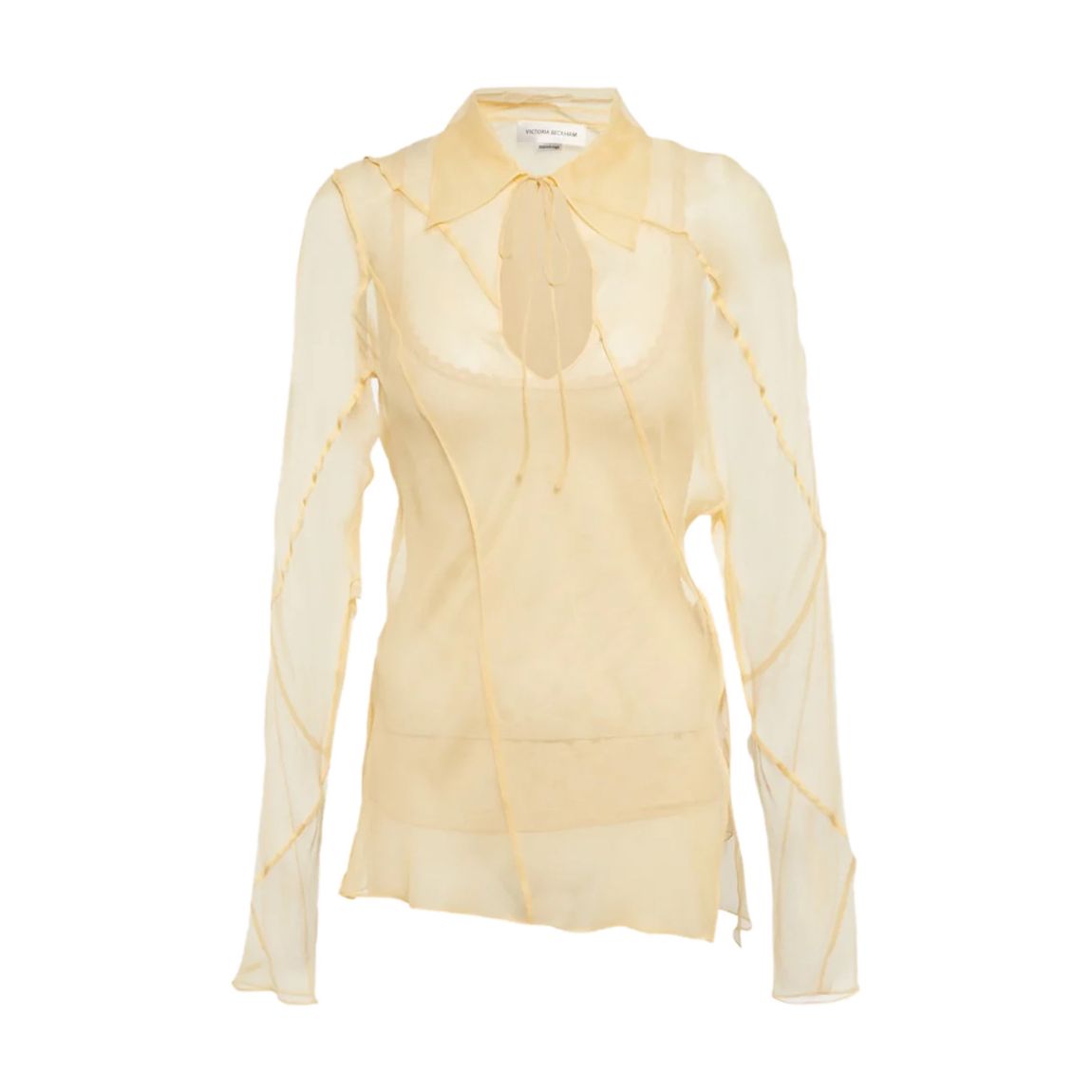 Yellow Spiral Seam Bias Top main product photo