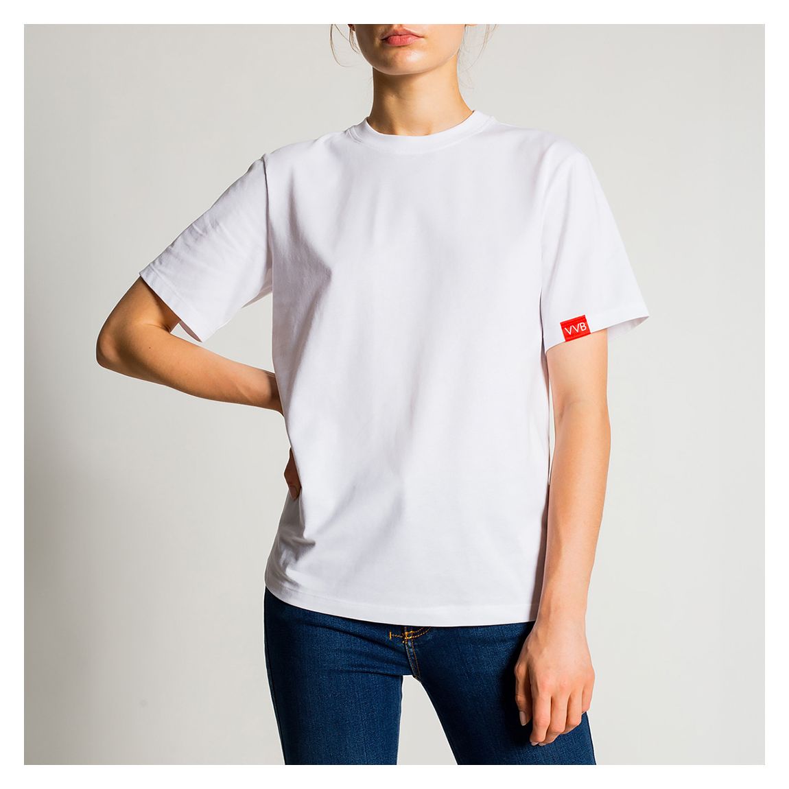 White Cotton Victoria T-Shirt main product photo