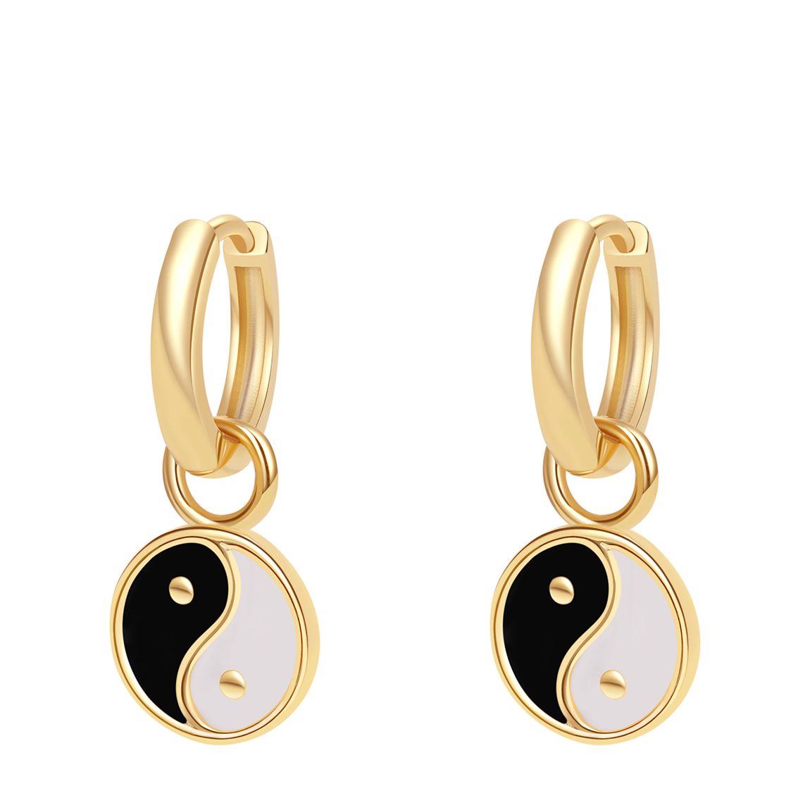 18K Gold Mini Balance Earrings main product photo