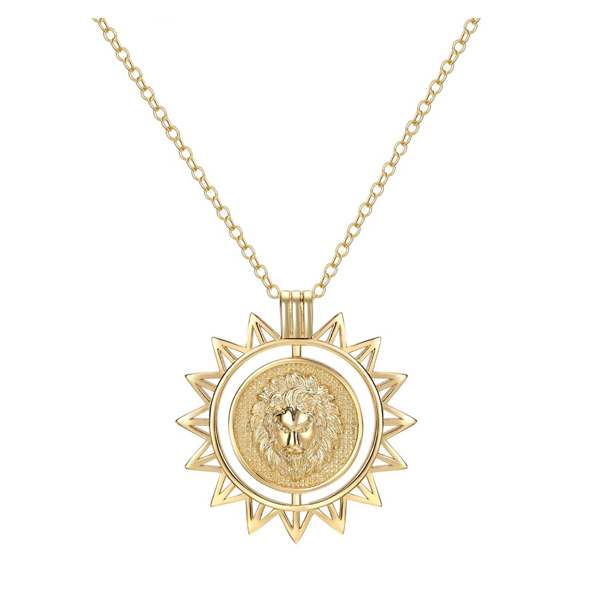 18K Gold Hear Me Roar Necklace main product photo