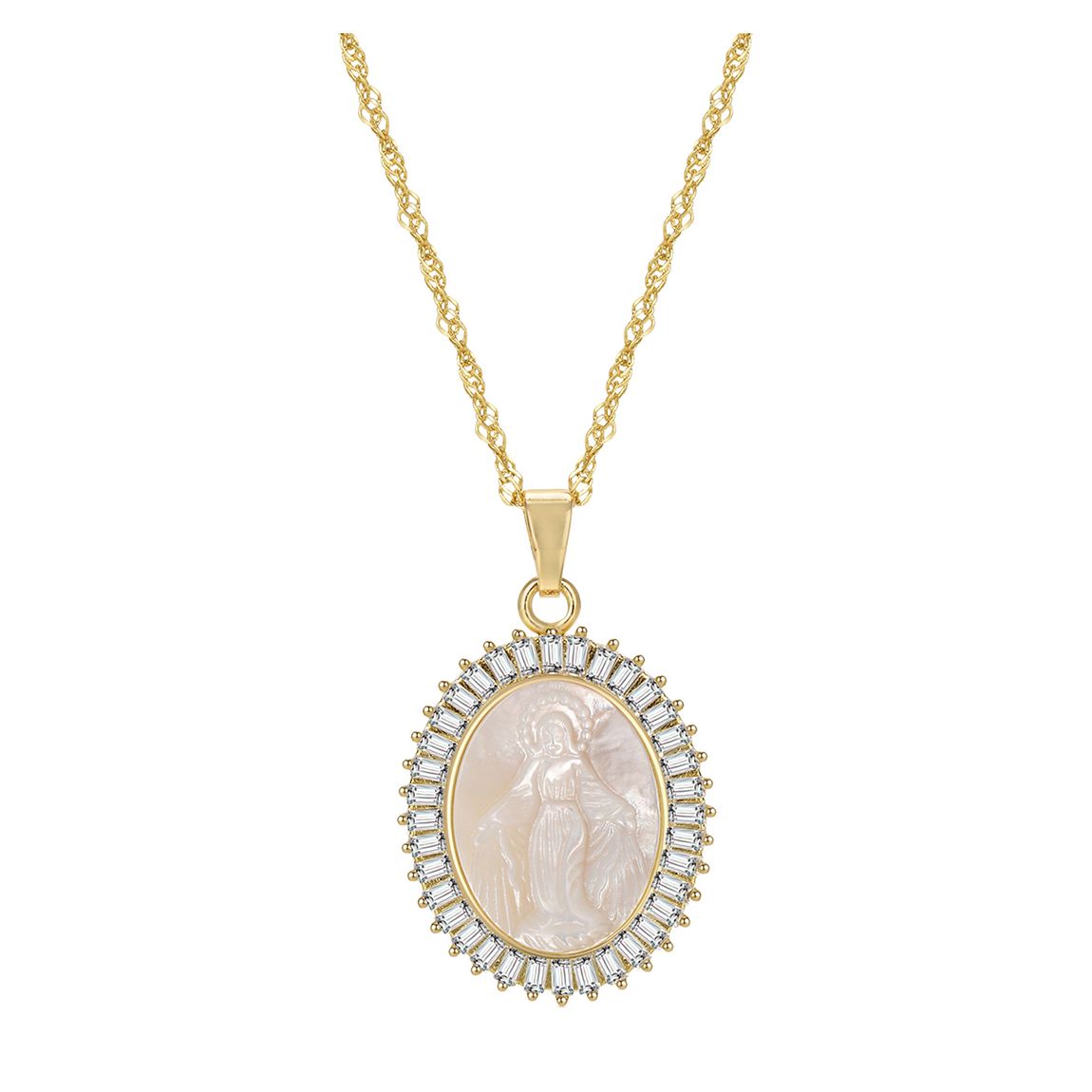 18K Gold The Mother Mary Necklace main product photo