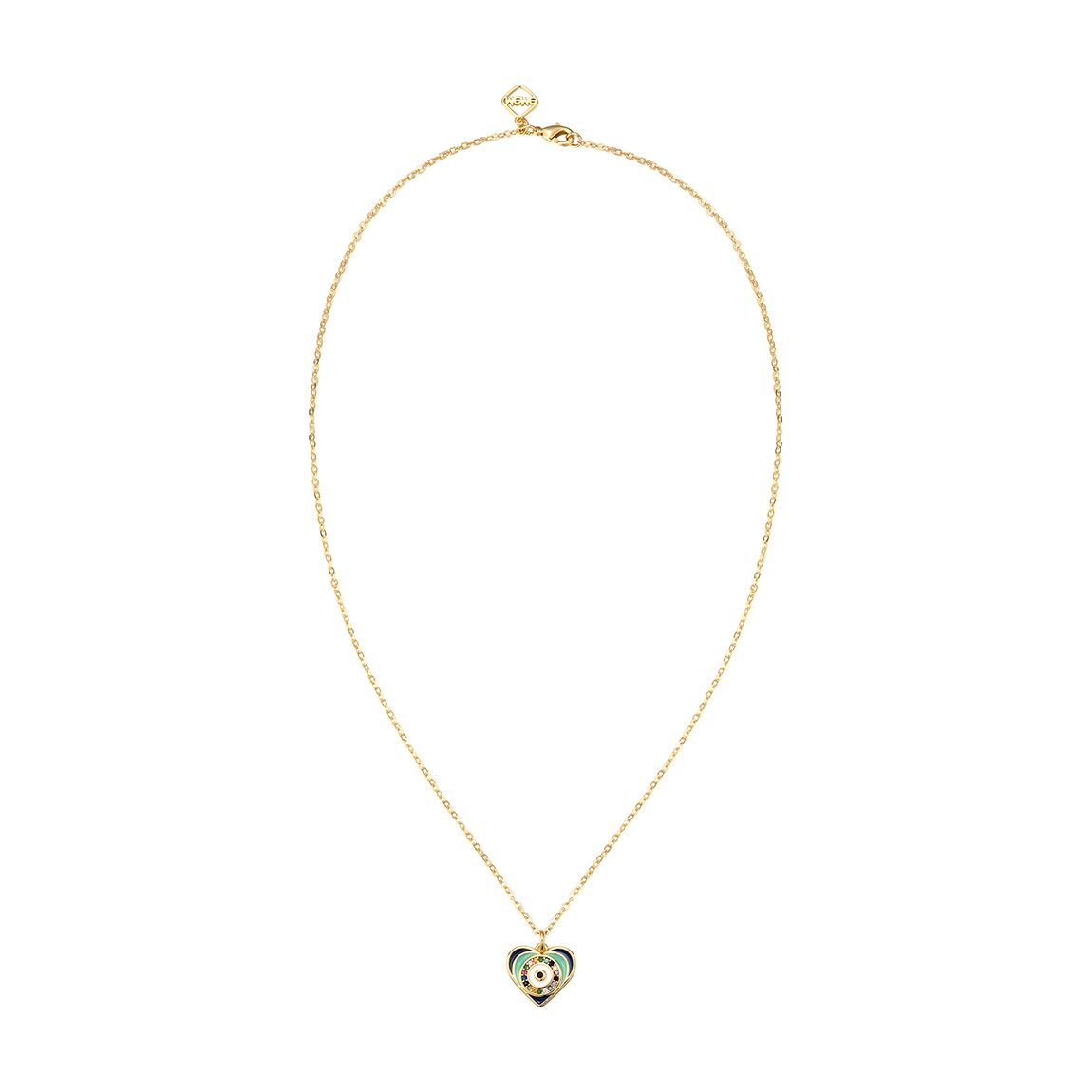 18k gold plated Eye Of Your Heart Necklace main product photo