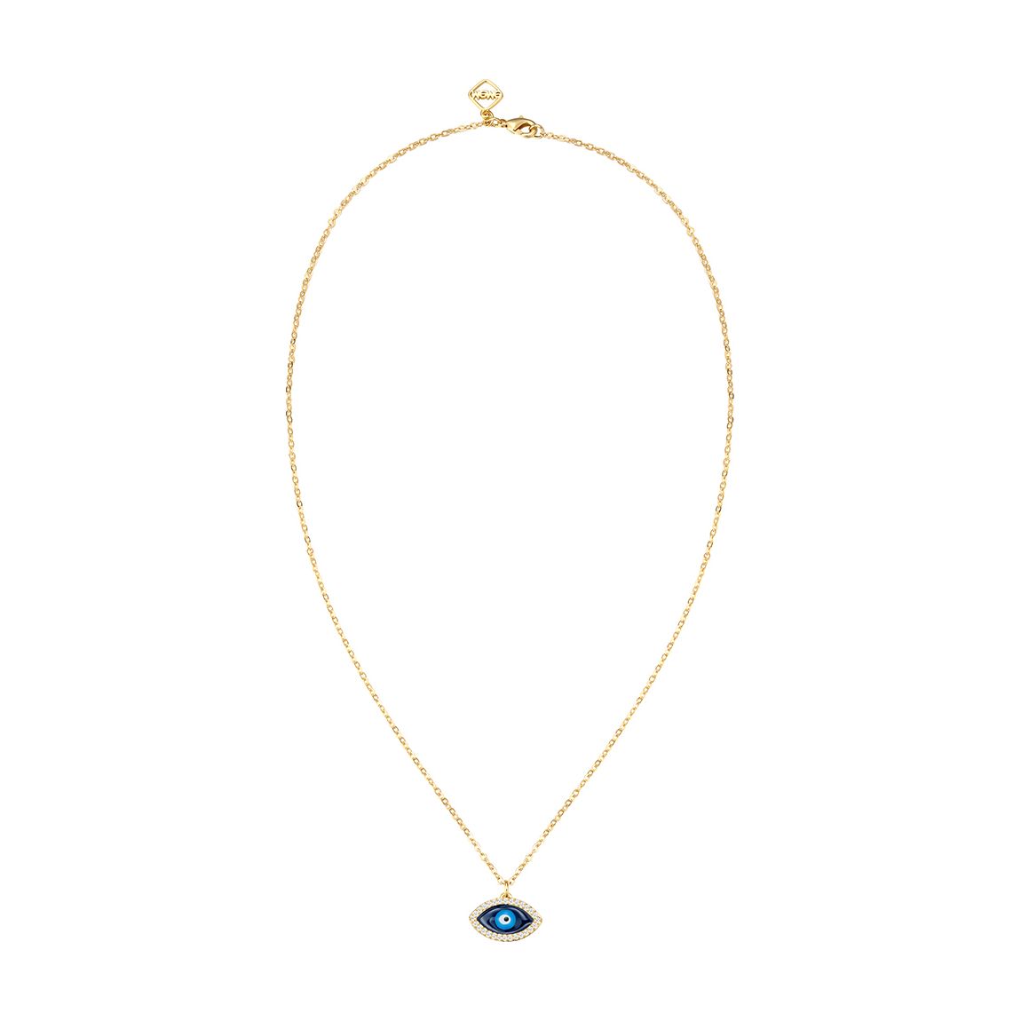 18k gold plated Eyes Of Mykonos Necklace main product photo