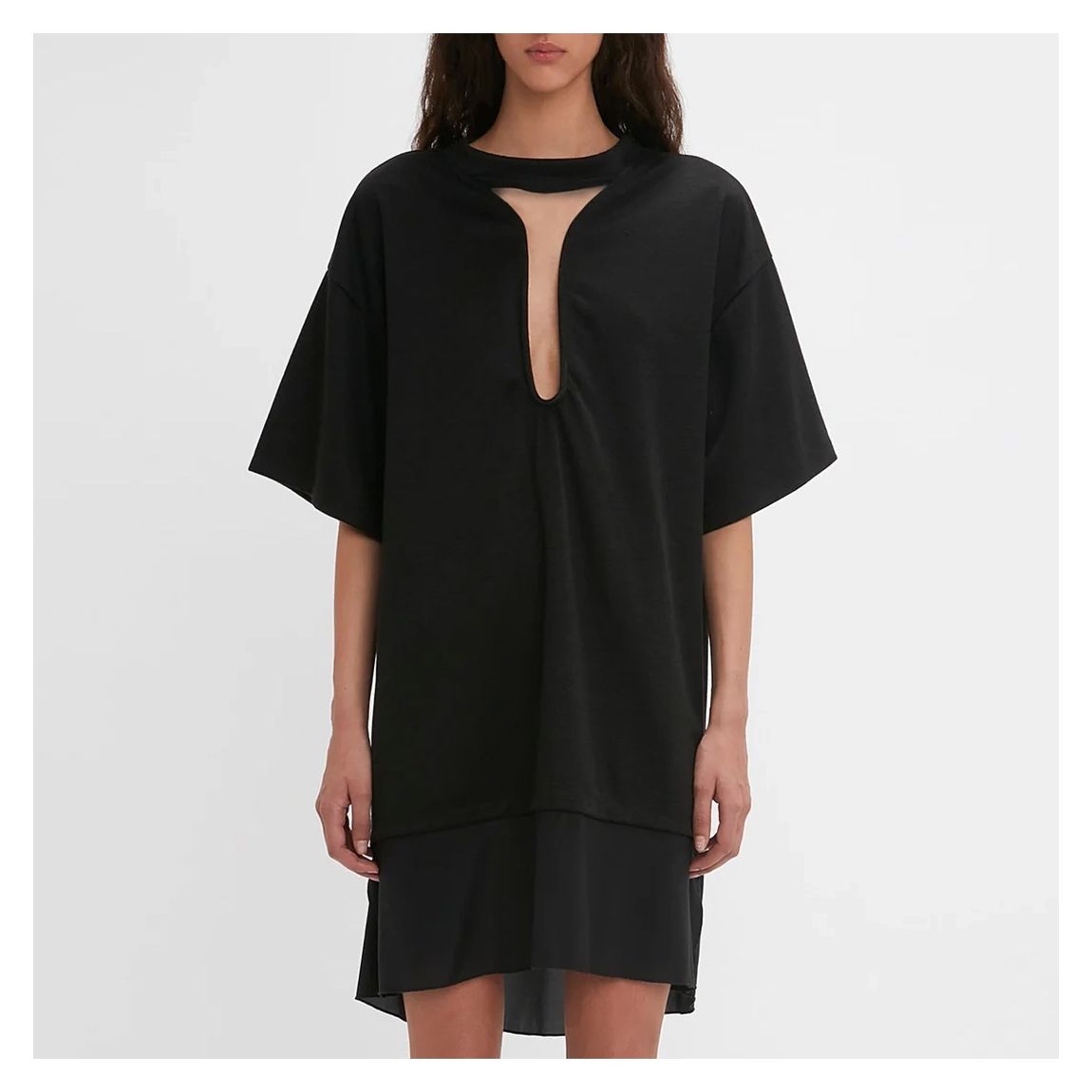 Black Oversized T-Shirt Dress main product photo