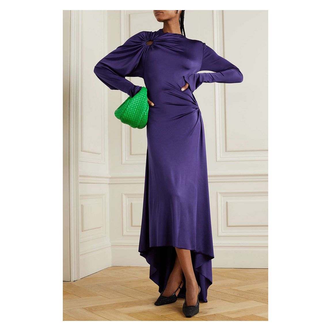 Purple Circle Length Dress main product photo