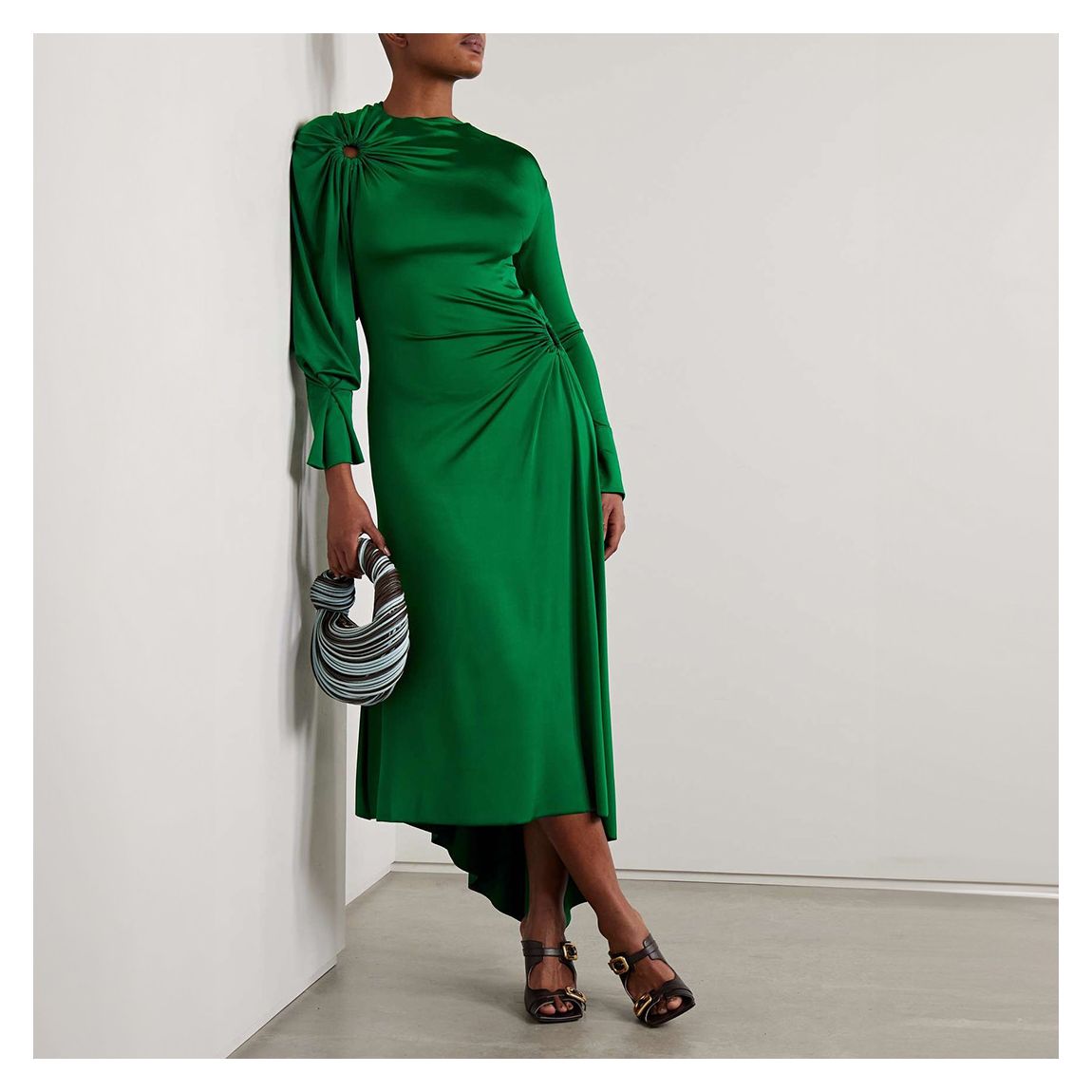 Green Circle Length Dress main product photo