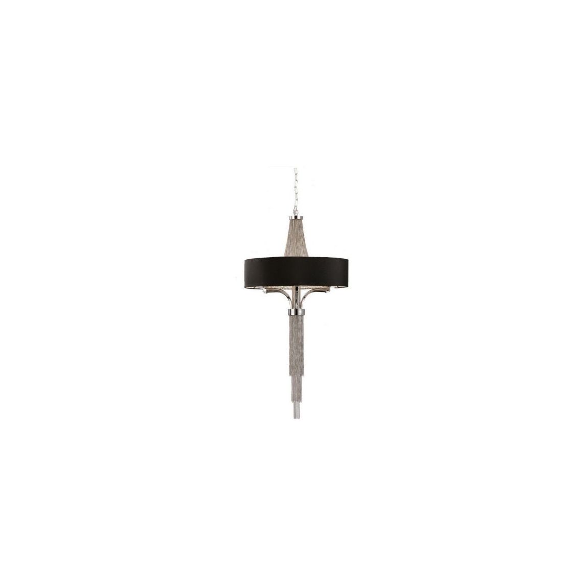 Langan Chandelier Small With Black Shade E14 40W main product photo