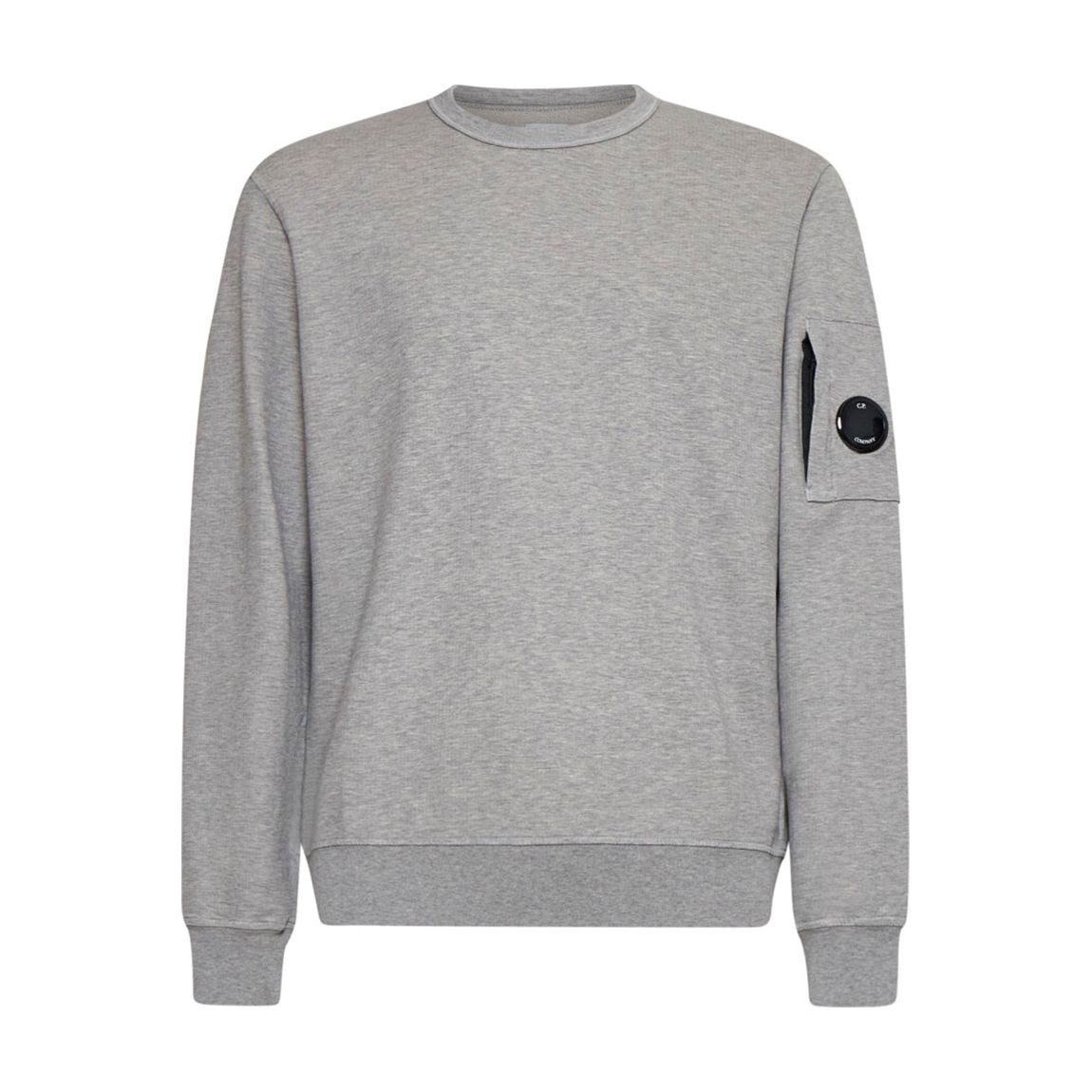 Grey Lens Fleece Cotton Sweatshirt main product photo