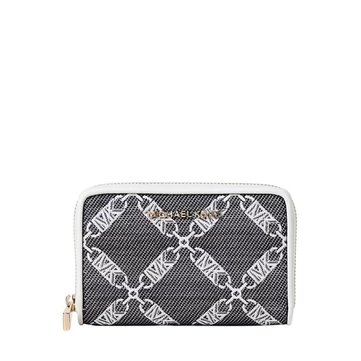 Black/Optic White Jet Set Small Za Card Case main product photo