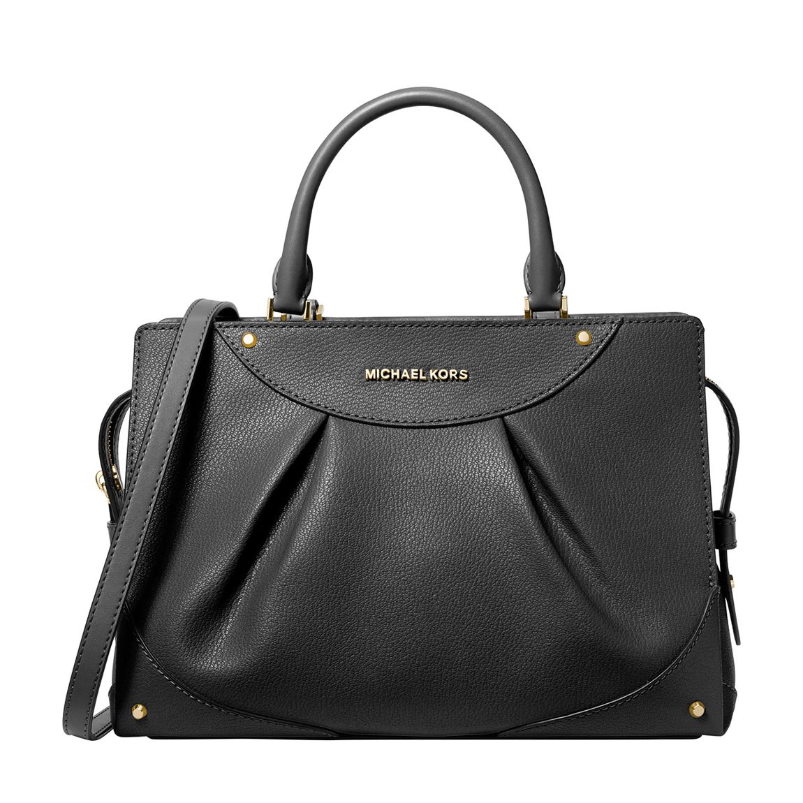 Black Enzo Medium Satchel main product photo