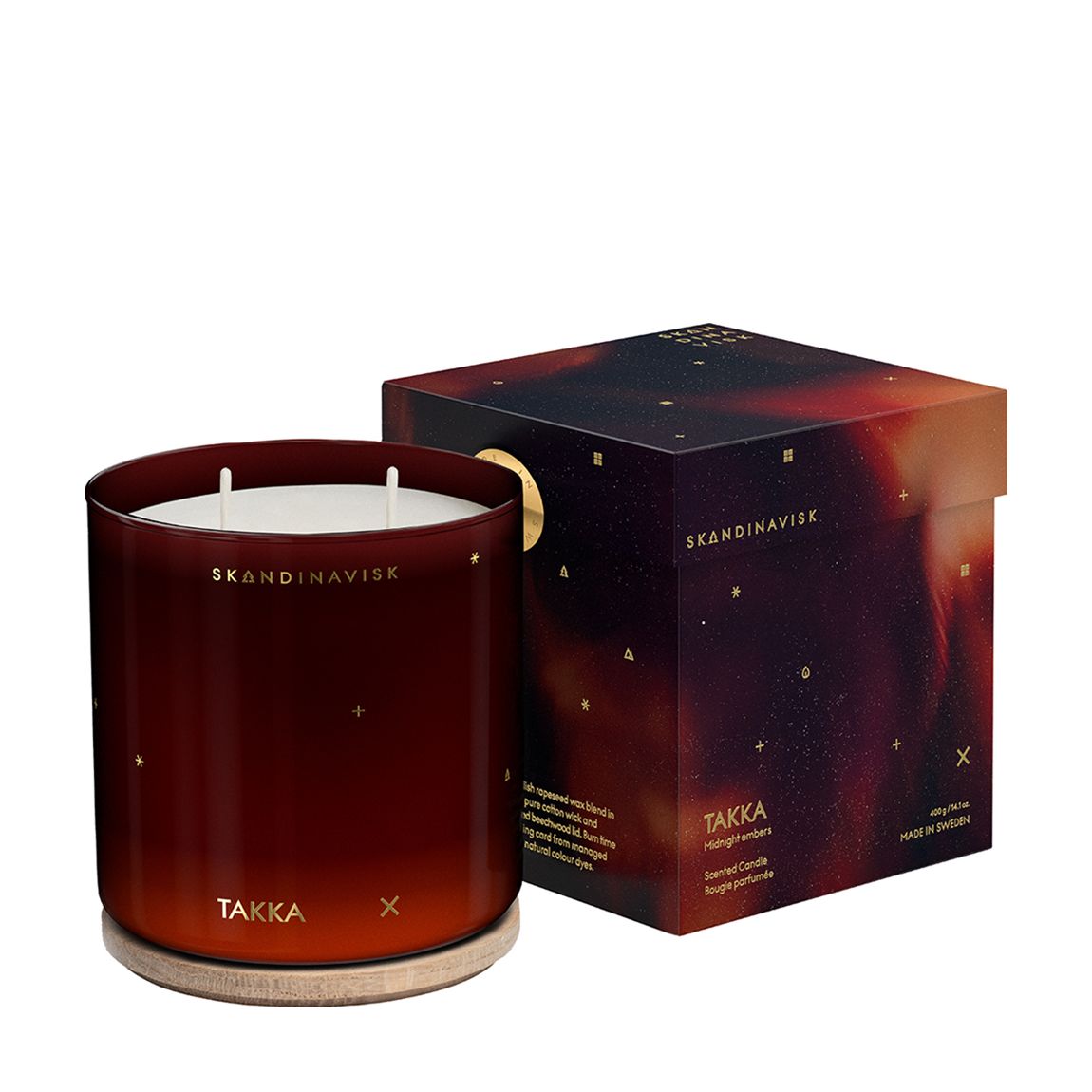 Takka 2 Wick Scented Candle 400g main product photo