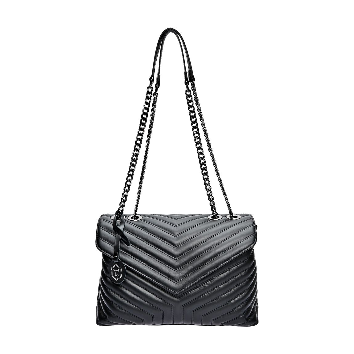 Black Luisa Vannini Shoulder Bag main product photo