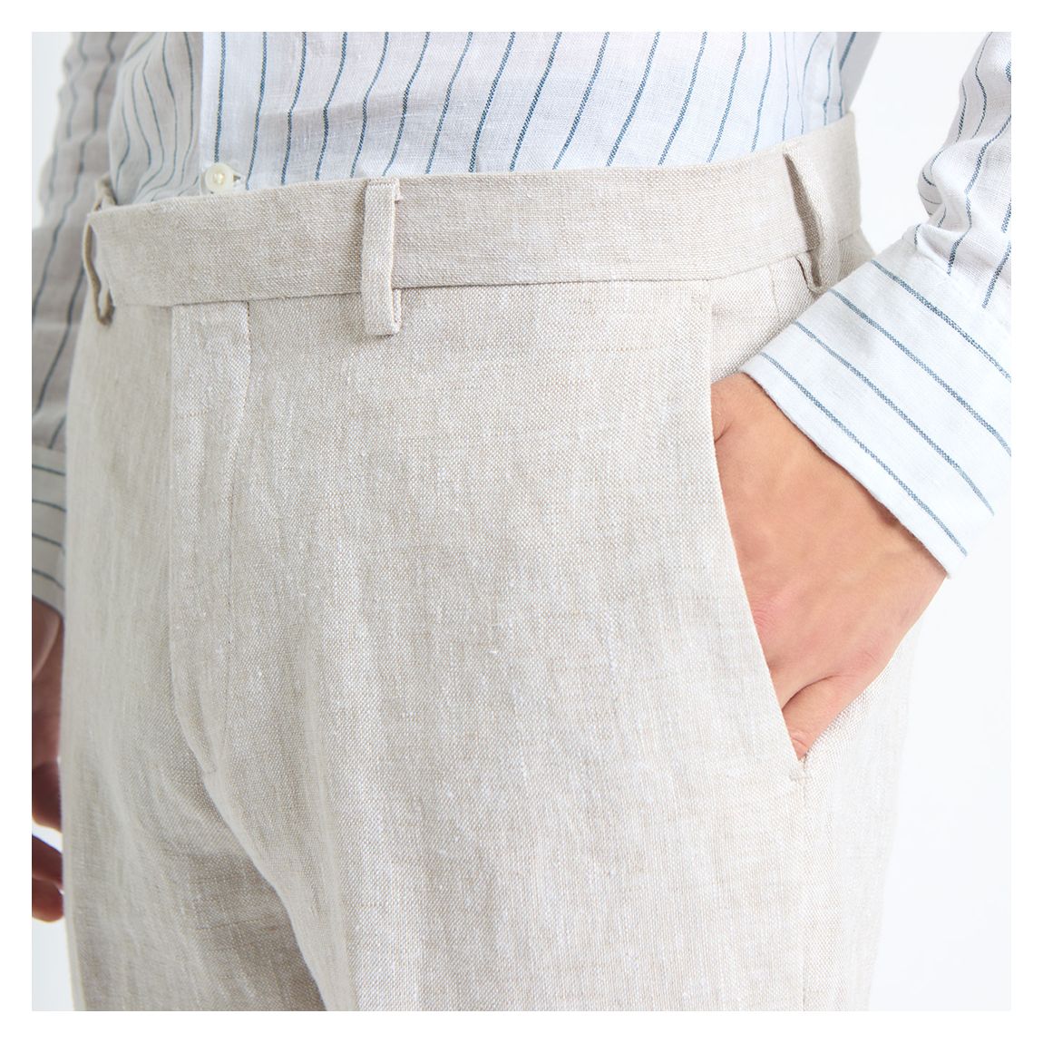 Sand Gosnold Linen Suit Trousers main product photo