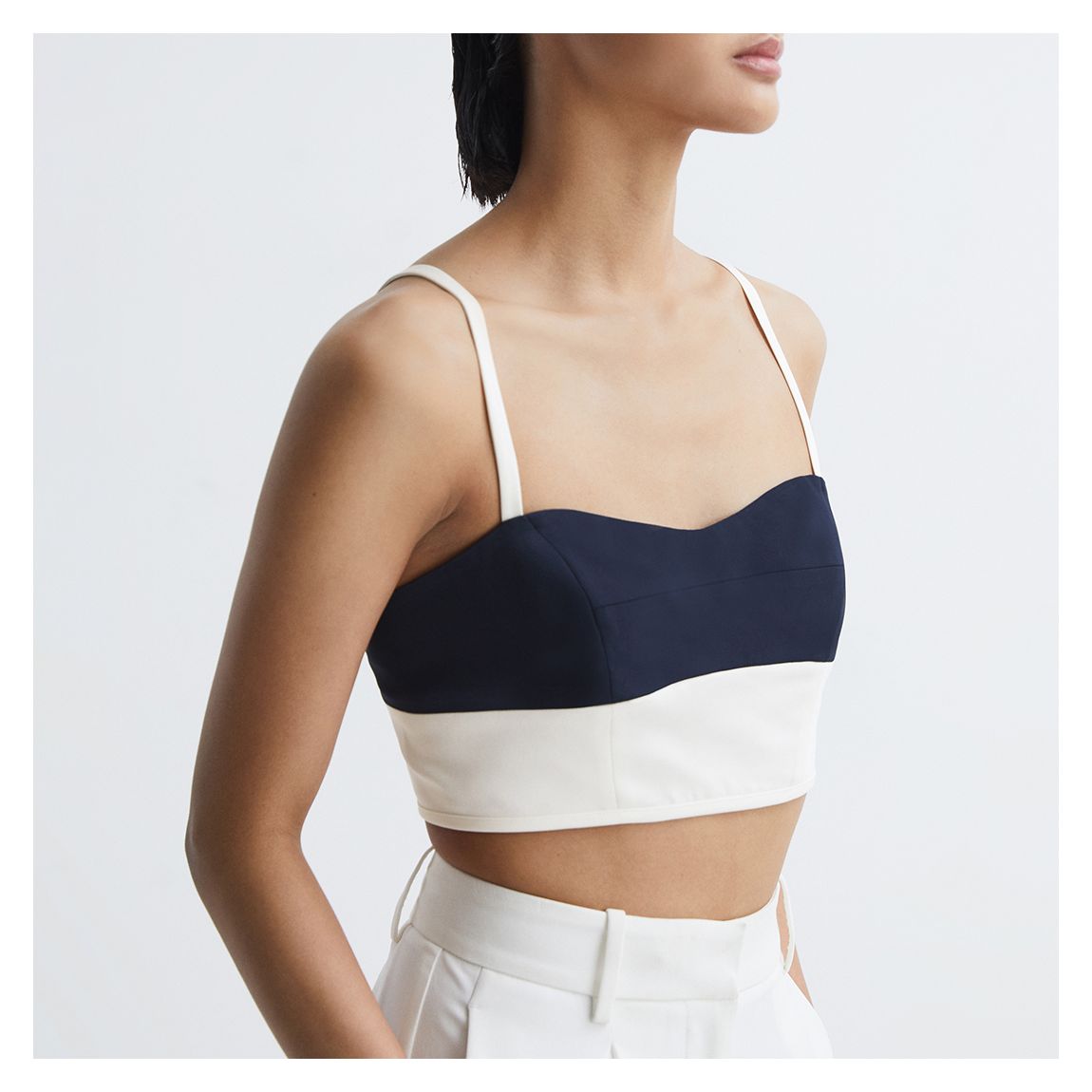 Navy/White Amara Colour Block Top main product photo