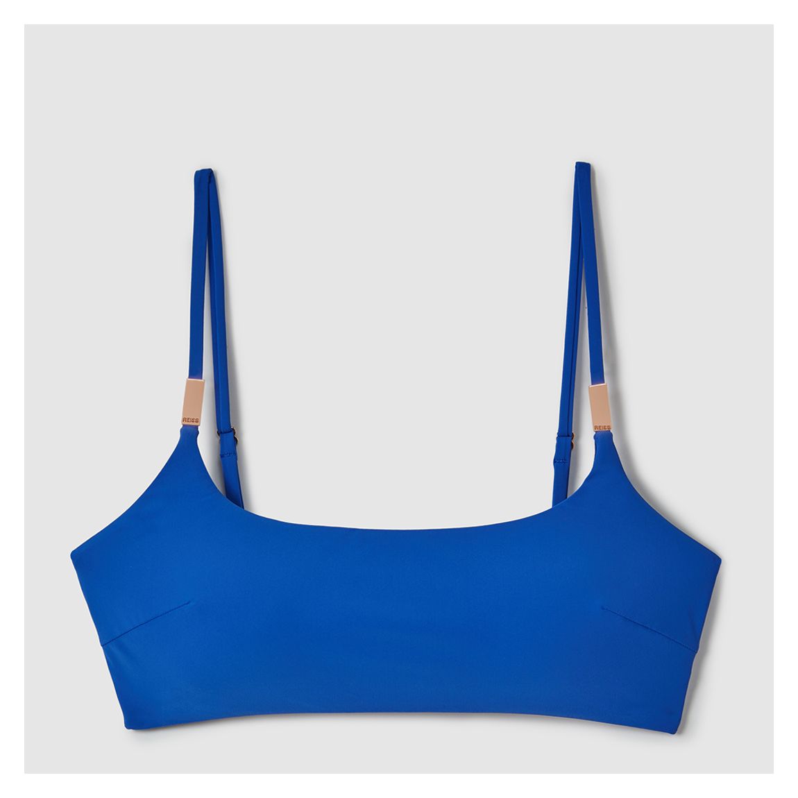 Blue Miley Square Neck Bikini Top main product photo