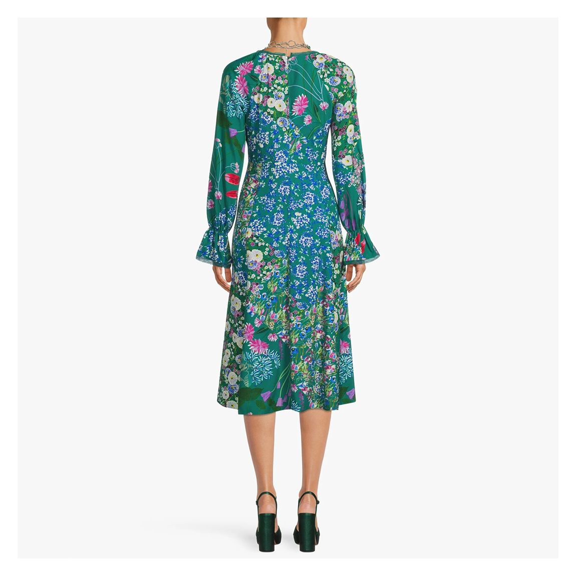 Green Tutore Printed Midi Dress main product photo