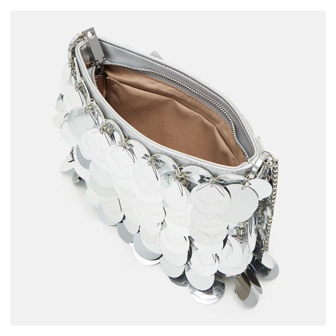 Silver Catullo Sequin Shoulder Bag main product photo
