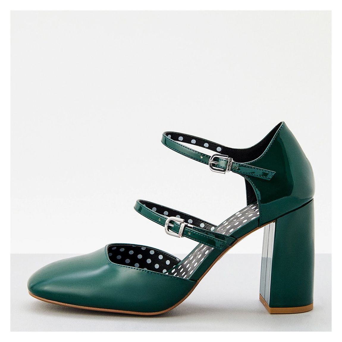Forest Green Brighton Buckle Heel main product photo