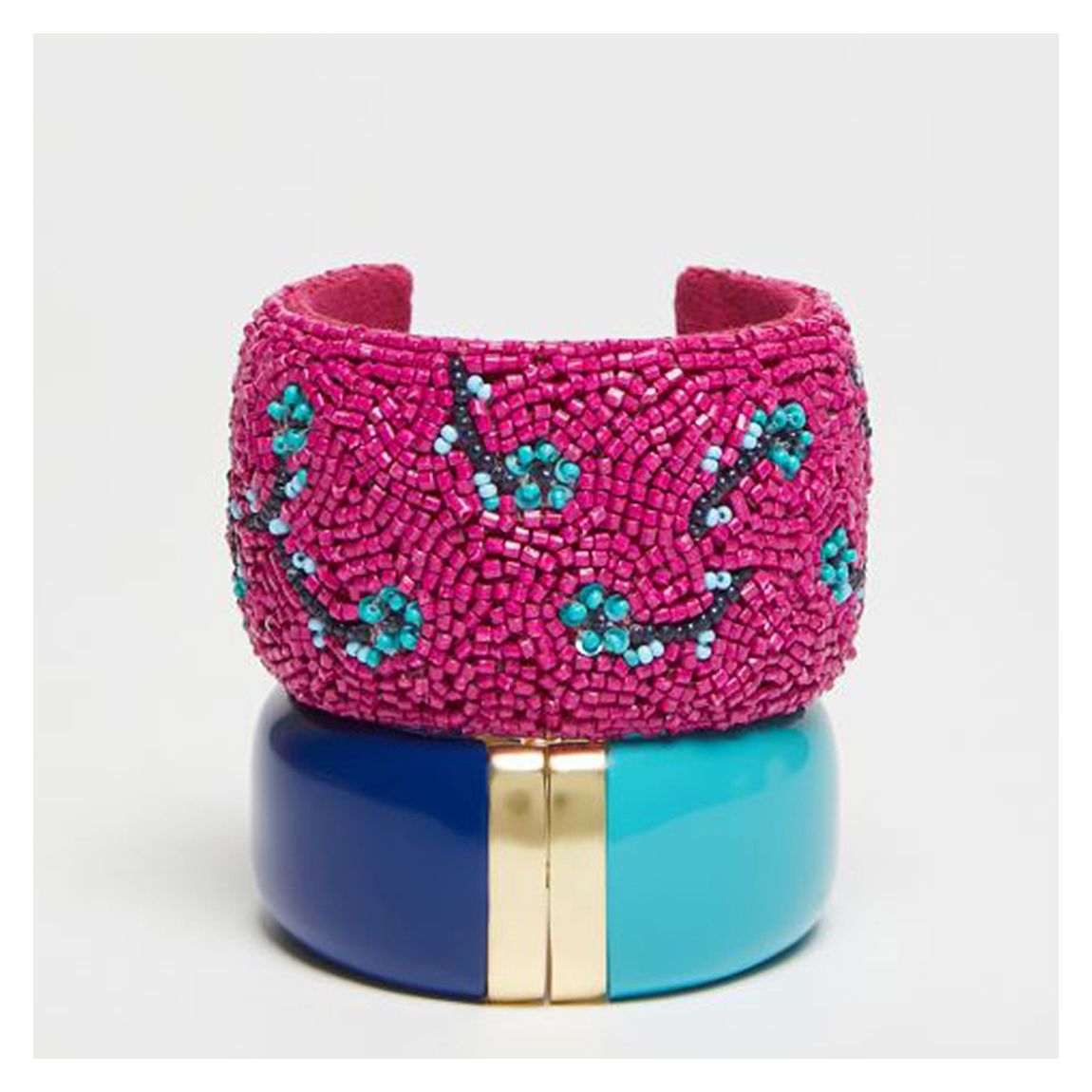Blue/ Pink Arabesca Cuff main product photo