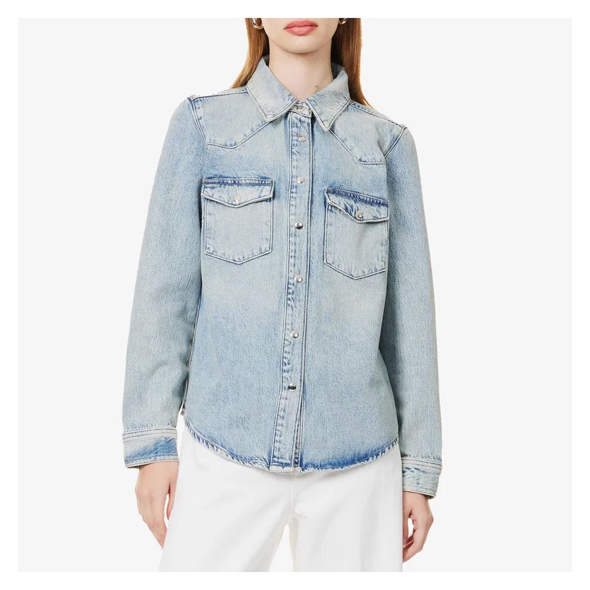 Washed Blue Heritage Denim Shirt main product photo