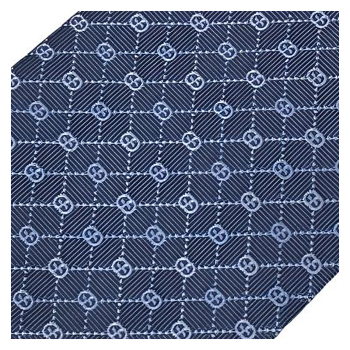 Mid Blue Interlocking G Tie main product photo