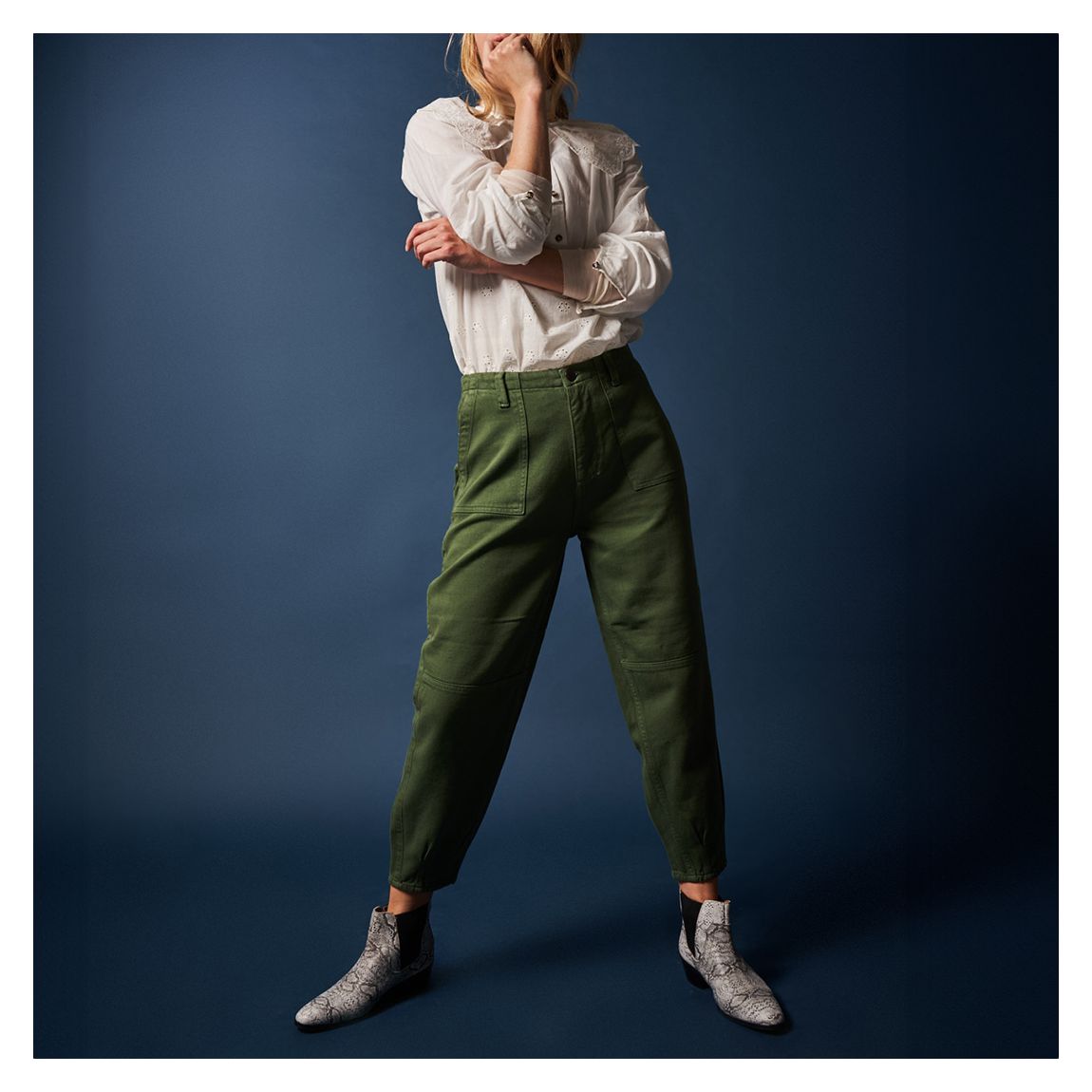 Khaki Frida Trouser main product photo
