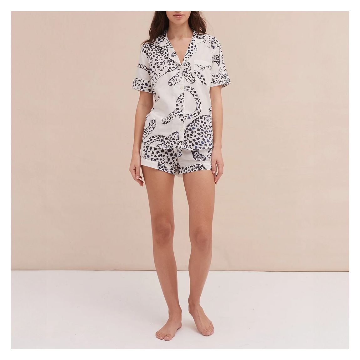 Short Pyjama Set The Jag Print Cream main product photo