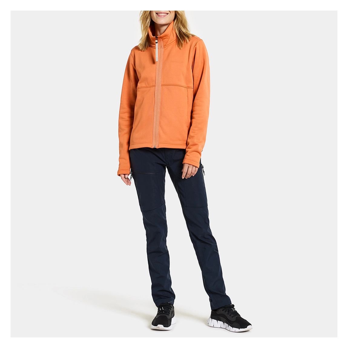 Orange Leah Full Zip Fleece main product photo