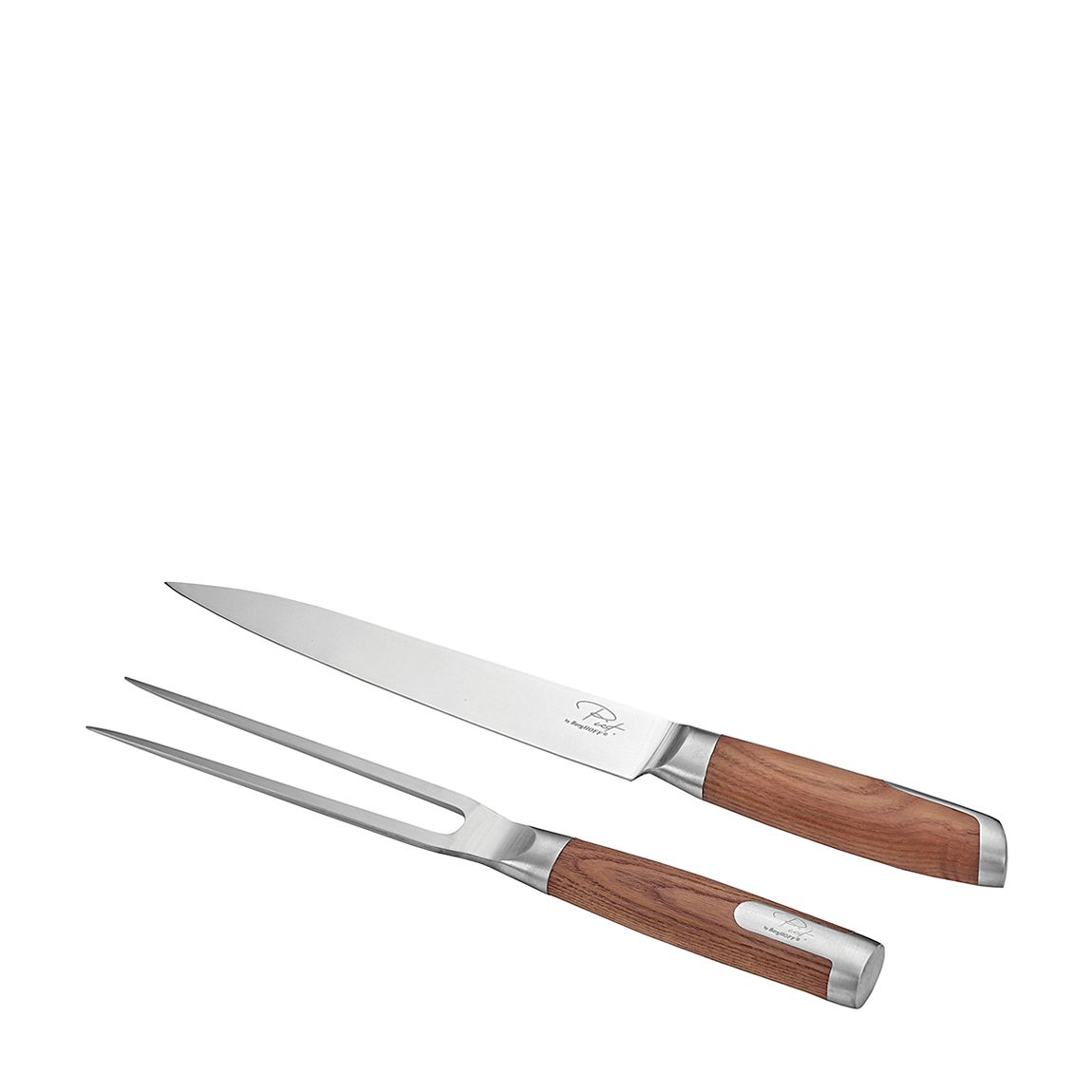 2pc Carving Set with Wooden Handle main product photo