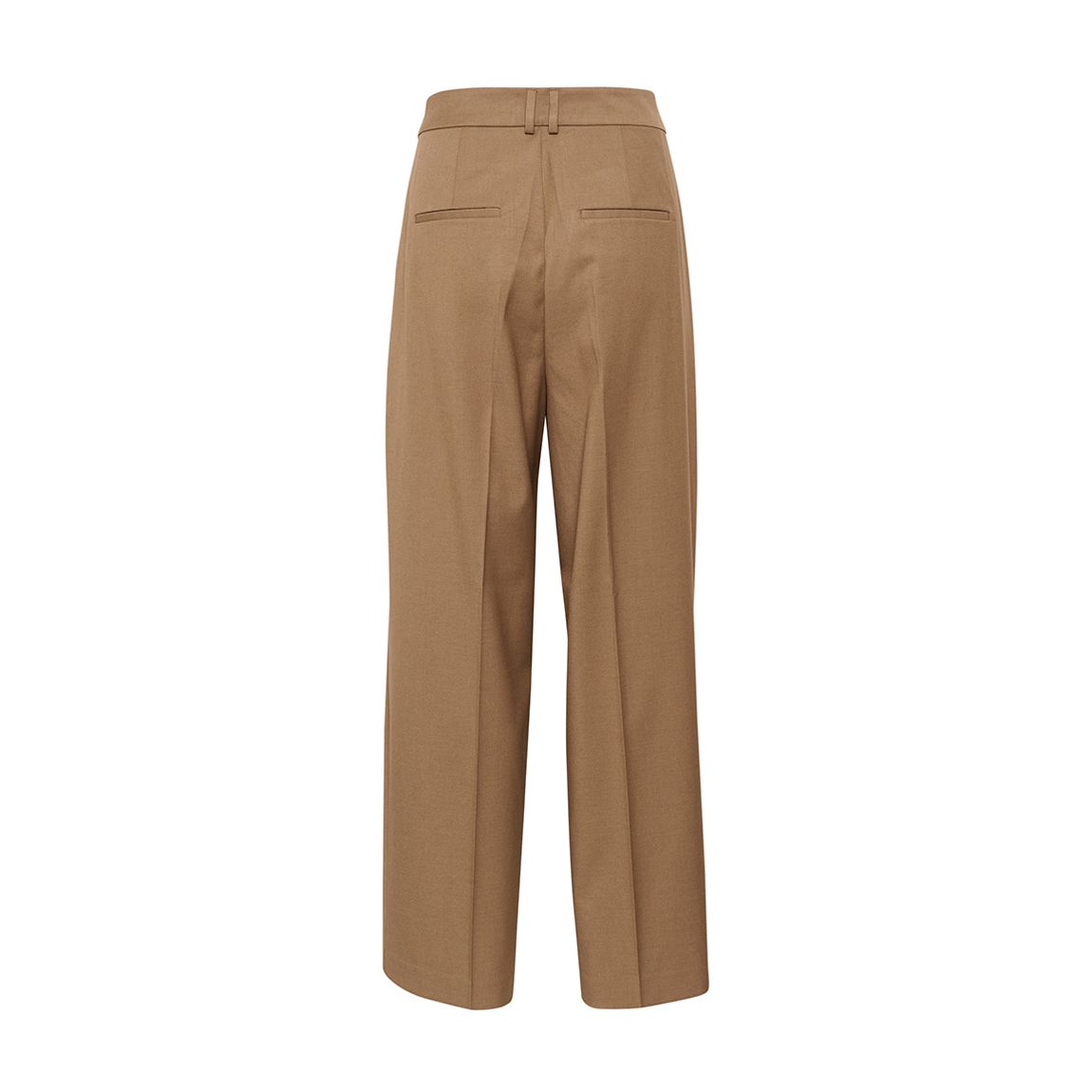 Brown ZaiI Wide Wool Blend Trousers main product photo