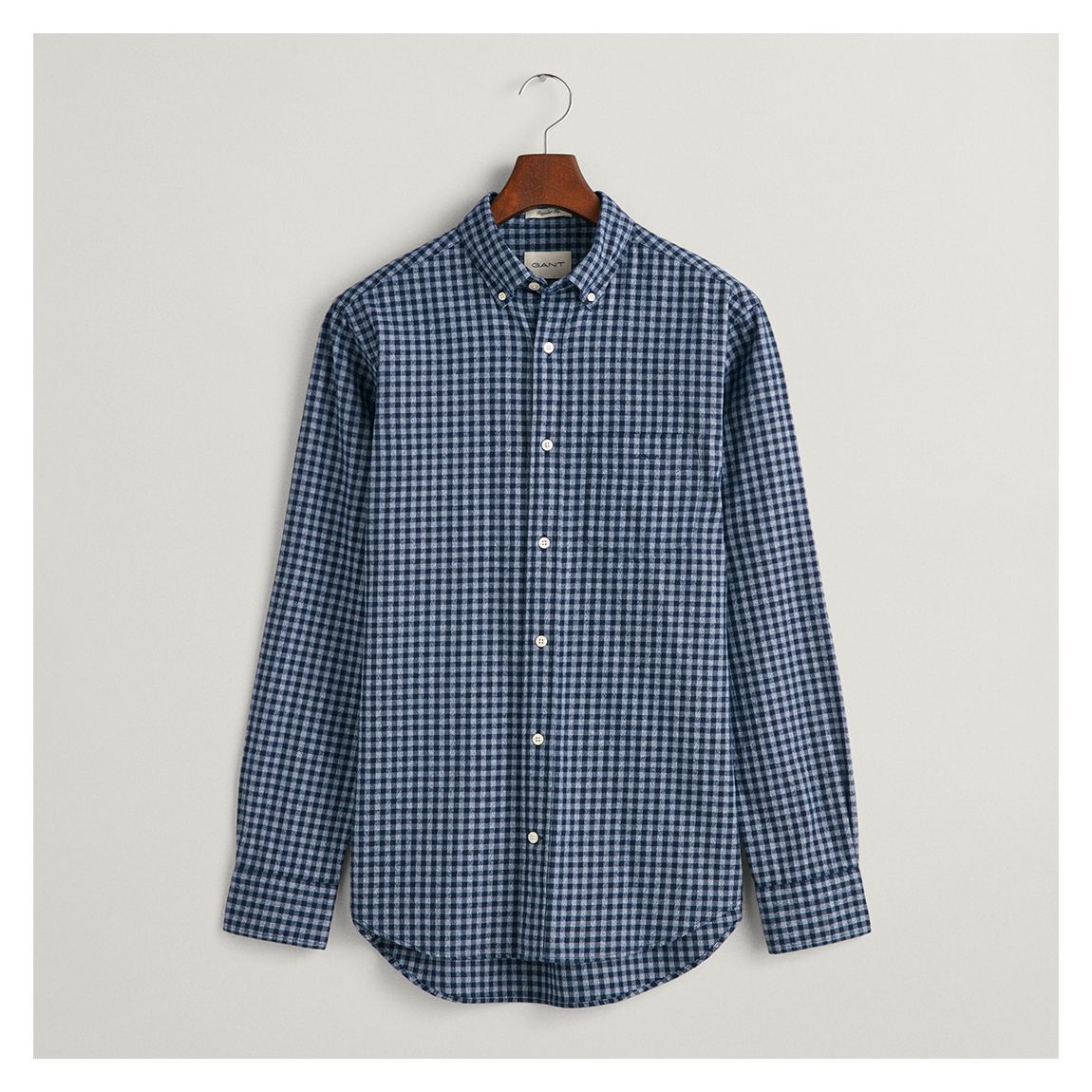 Blue Regular Jaspe Gingham Shirt main product photo