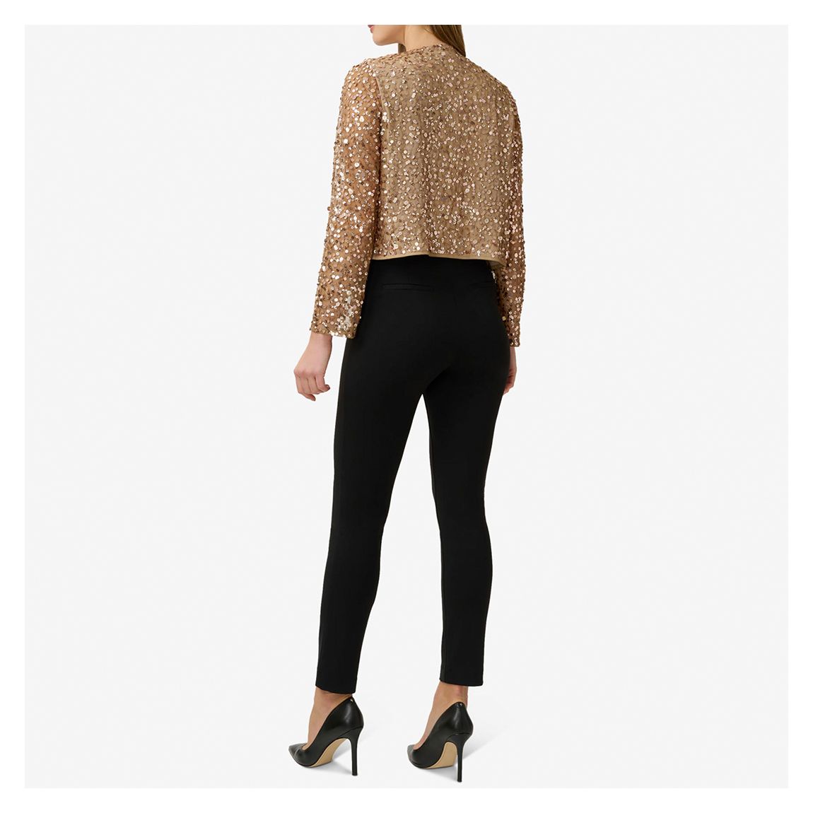 Gold Sequin Mesh Jacket main product photo