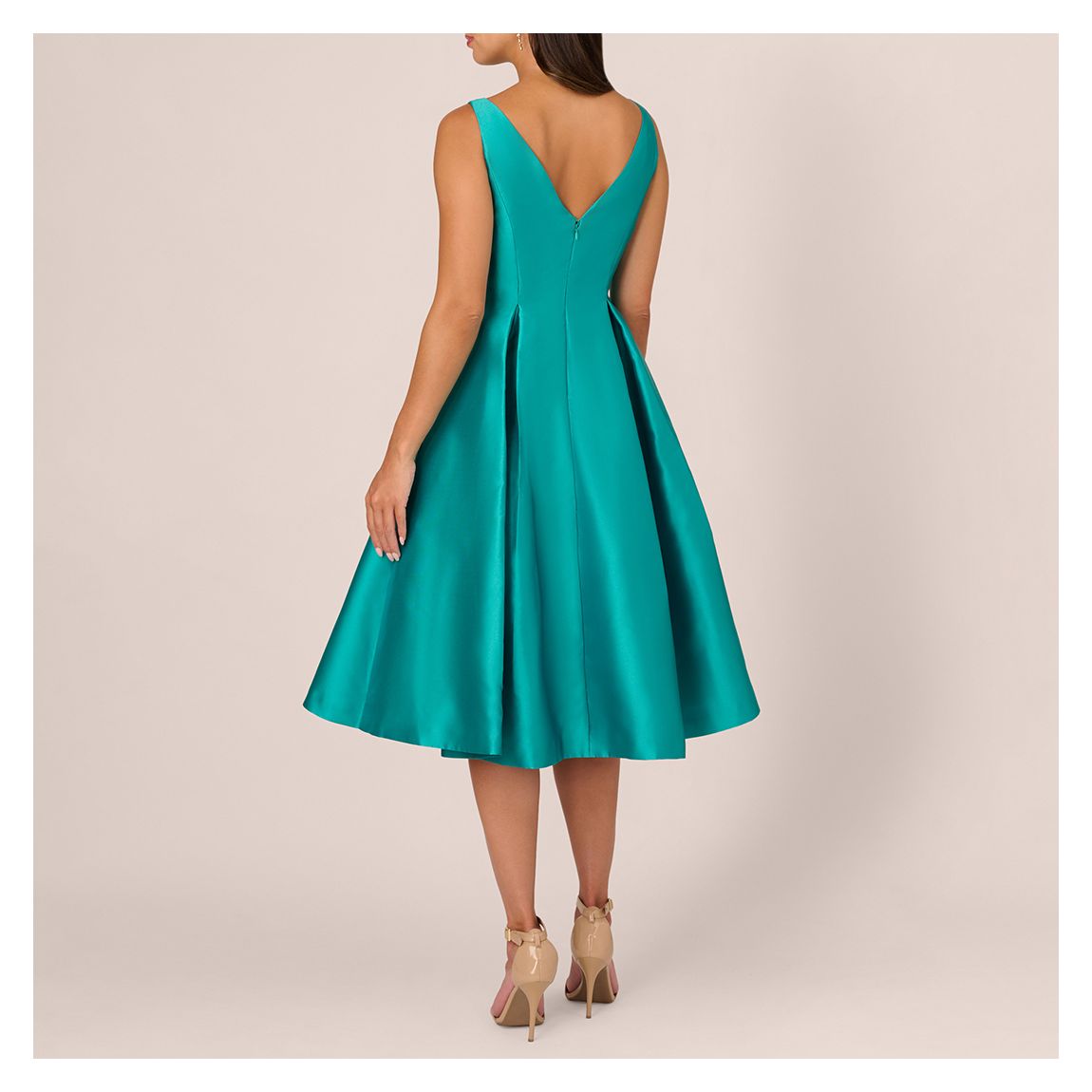 Blue Tea Length Dress main product photo
