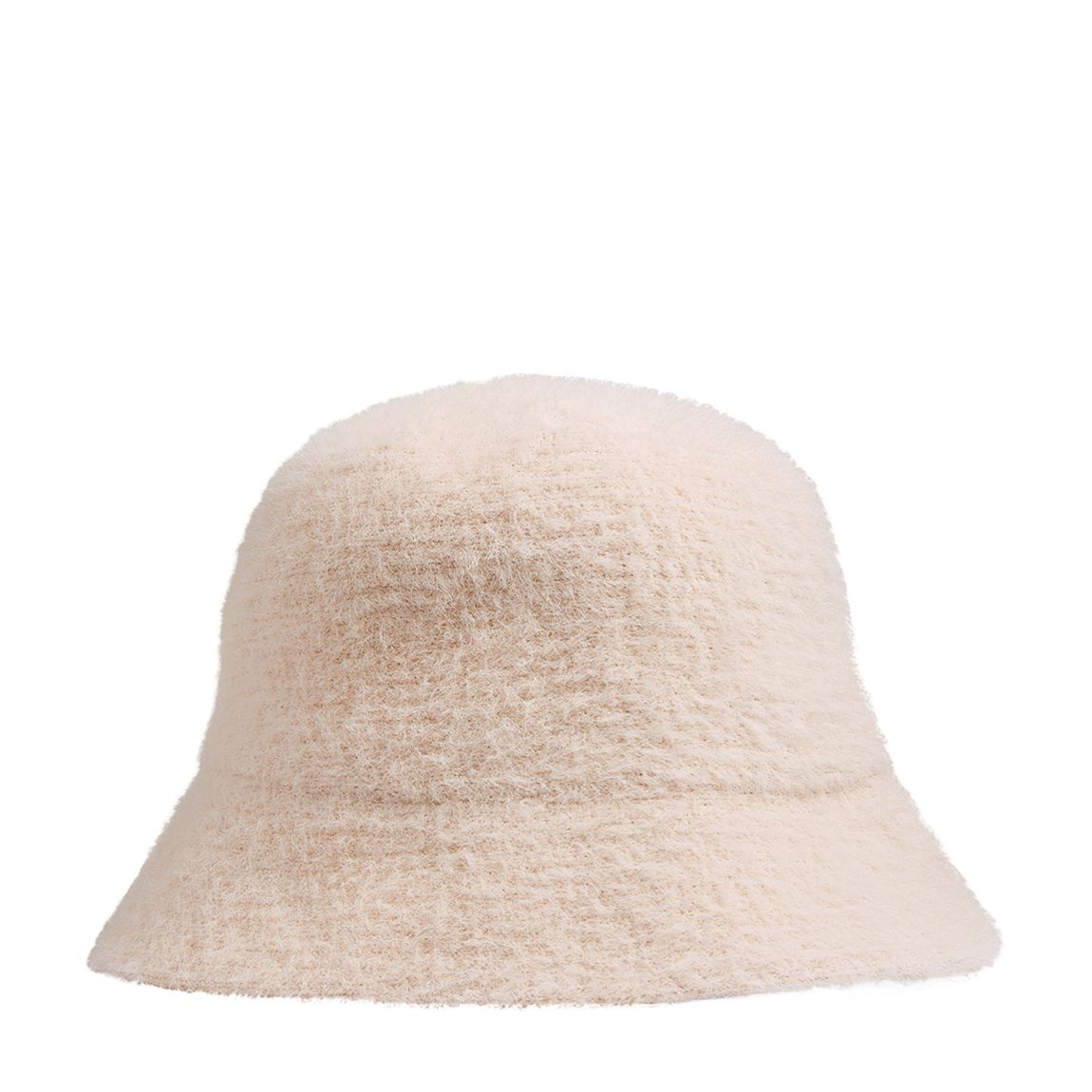 Lira Cream Fluffy Knit Bucket Hat main product photo