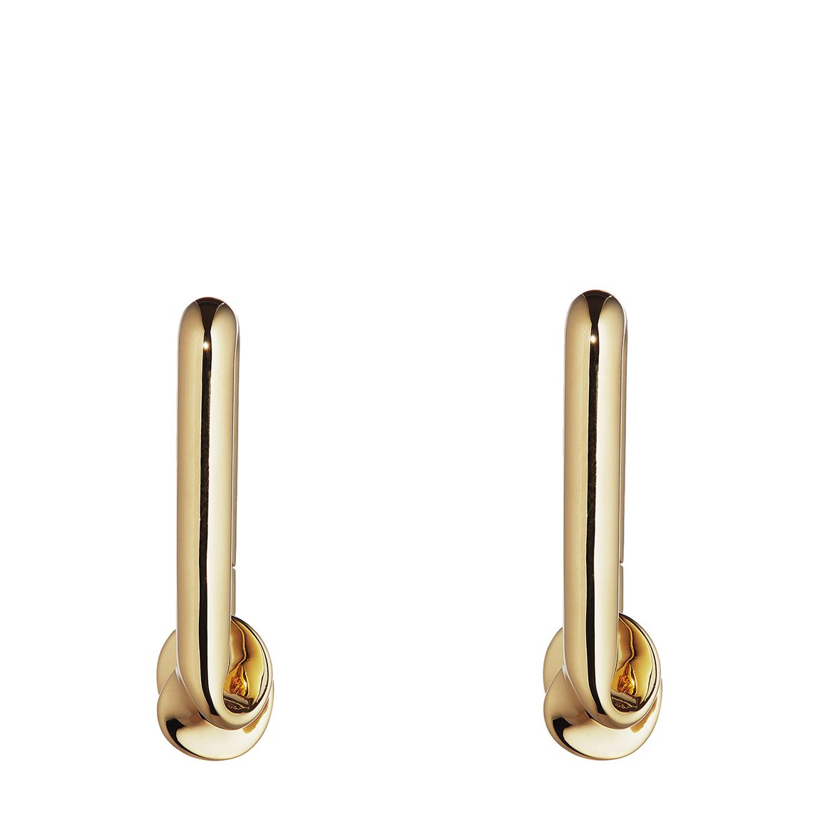 Gold Hunza G Large Crinkle Hoops main product photo