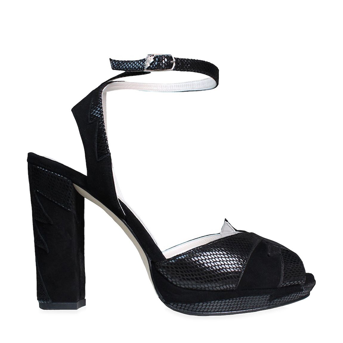 Zia Mid Black Heels main product photo